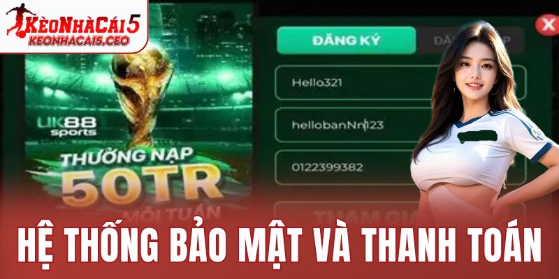 Hệ thống bảo mật và thanh toán